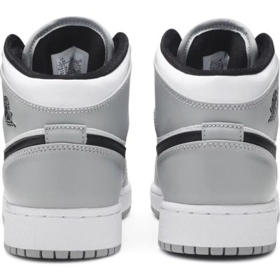 Air Jordan 1 Mid Light Smoke Grey Sneakers - Image 3