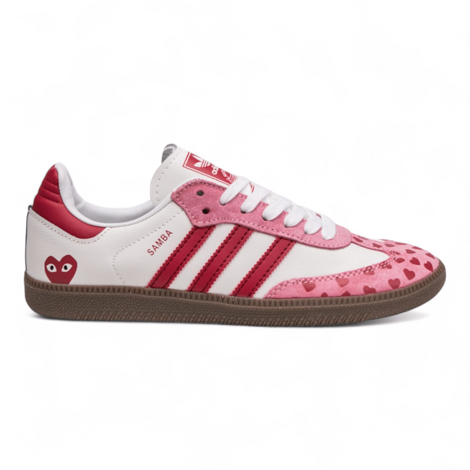 Adidas Samba x Comme des Garçons Play White / Pink Sneakers