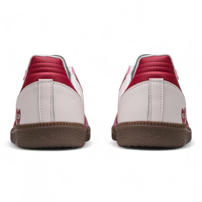 Alternative view of Adidas Samba x Comme des Garçons Play White / Pink Sneakers