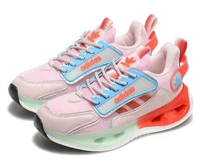 Adidas Maratona 9 Women's Sneakers – Pink / Blue / Orange - Image 3