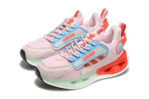 Adidas Maratona 9 Women's Sneakers – Pink / Blue / Orange - Image 3