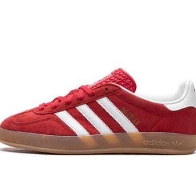 Adidas Gazelle Indoor Red / White / Gum Sneakers - Image 5