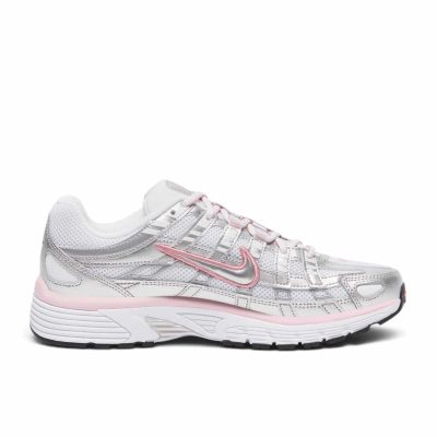 Nike P-6000 Women's Sneakers – White / Metallic Silver / Elemental Pink