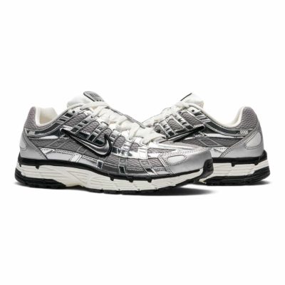 Nike P-6000 Metallic Silver / Sail / Black Sneakers - Image 4