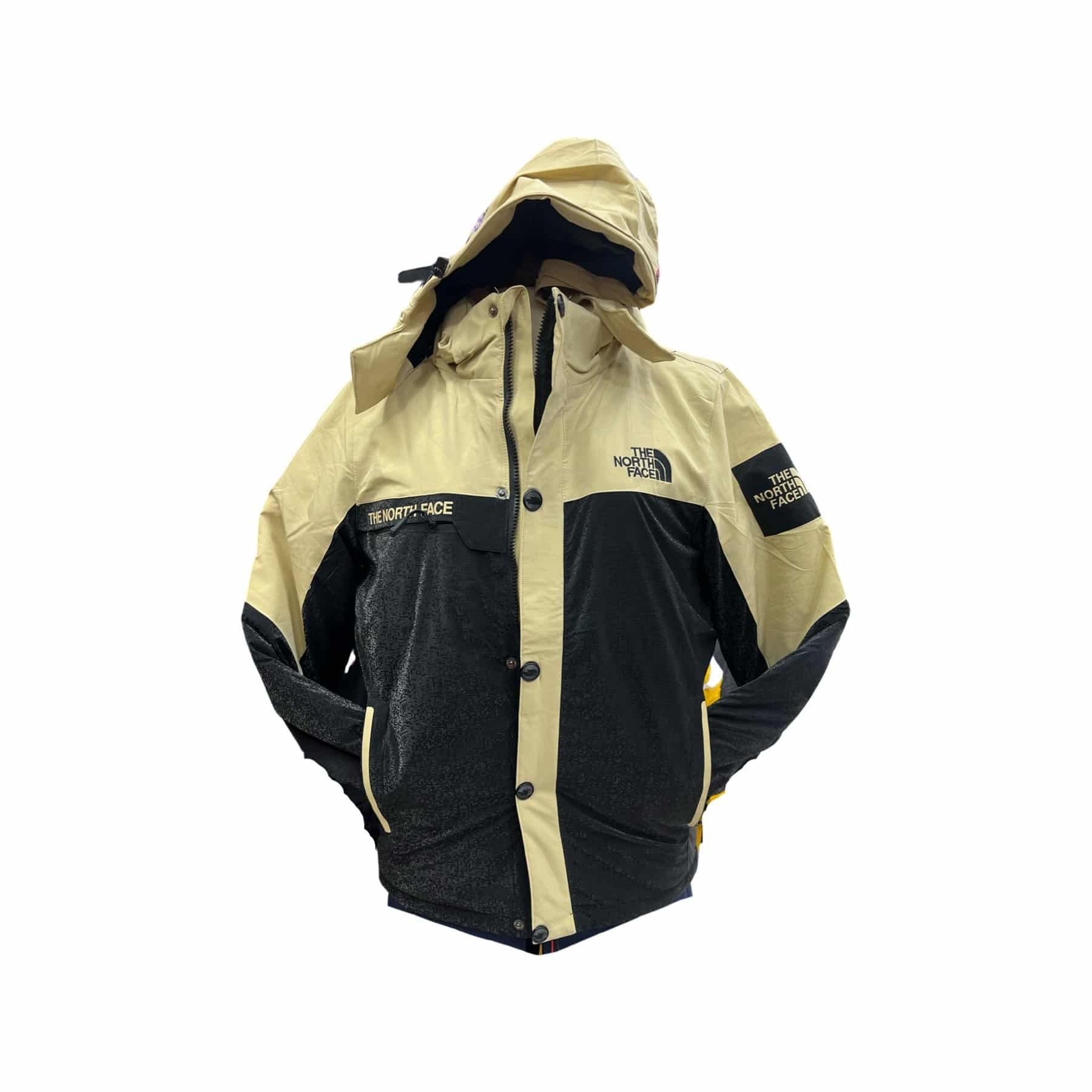 The North Face Double-Face Puffer Jacket – Black / Cream - Image 2