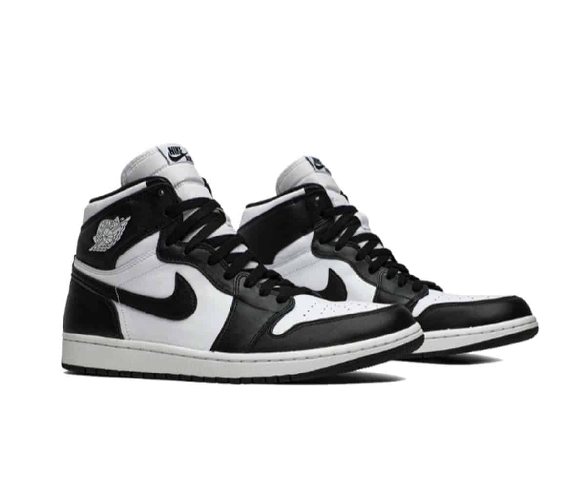 Air Jordan 1 Retro High Black & White Sneakers