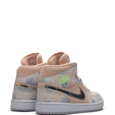 Air Jordan 1 Mid SE Washed Coral Sneakers - Image 3