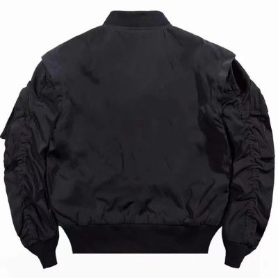 Alternative view of Men’s Skull Embroidered Bomber Jacket