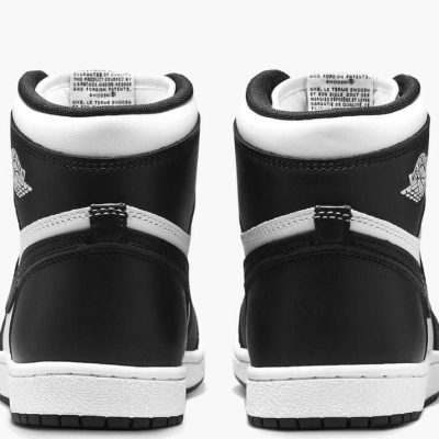Air Jordan 1 Retro High Black & White Sneakers - Image 5
