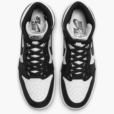 Air Jordan 1 Retro High Black & White Sneakers - Image 4