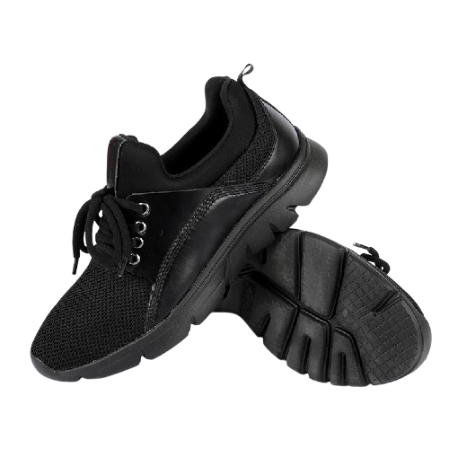 Men’s Black lightweight Mesh Chunky Sole Sneakers